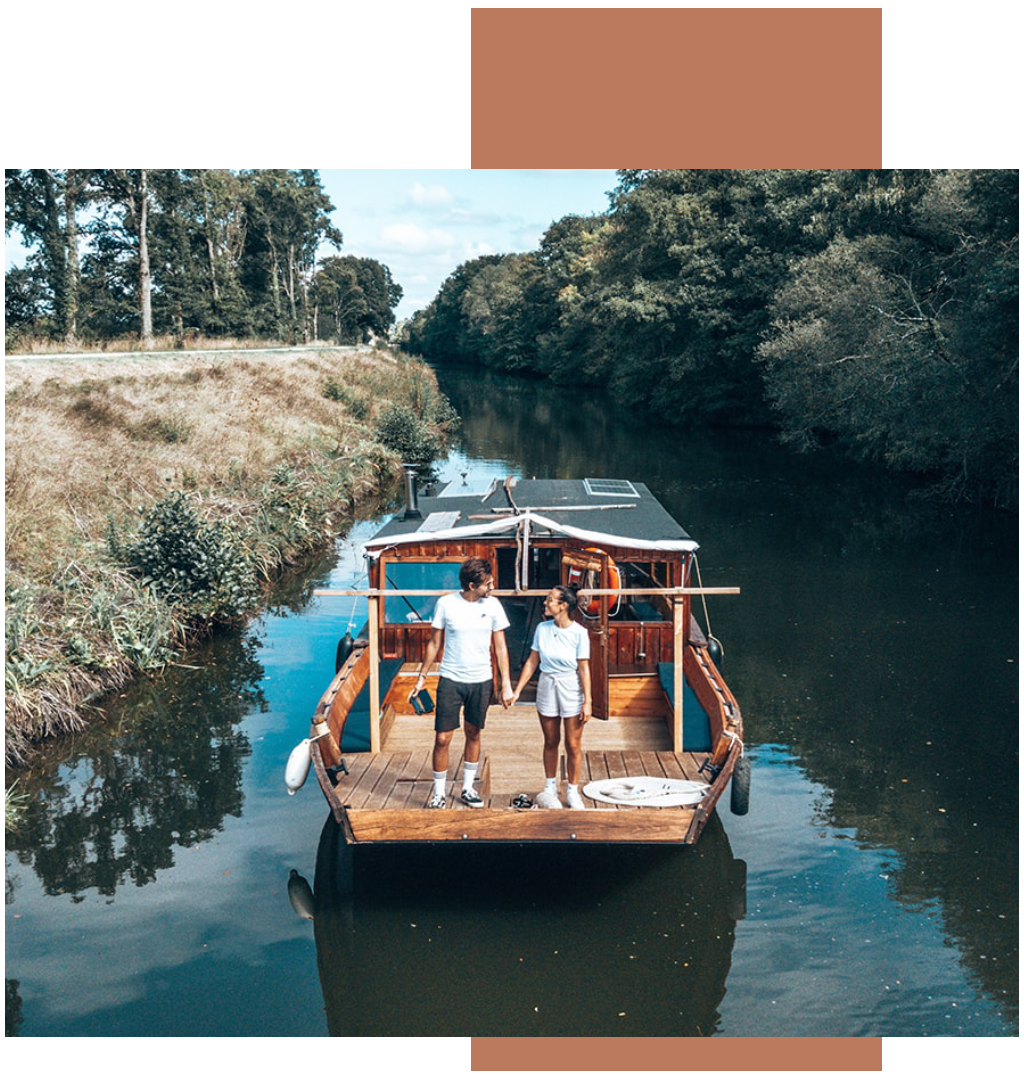 Croisière - Canal de Nantes à Brest - La toue de Blain